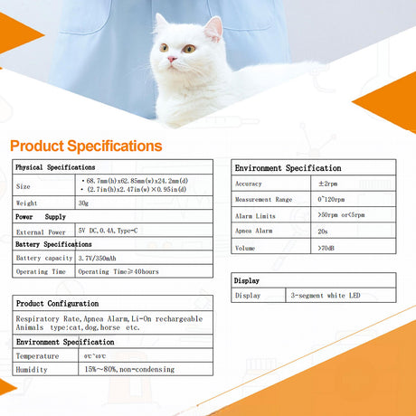 EZ BreathSure Pet Apnea Monitor