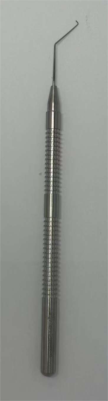 Ophthalmic Chopper – 45° or 90° Tip, Knurled Anti-Slip Handle, Stainless Steel – Microsurgical Nucleus/Cortex Manipulation Tool, Reusable & Autoclavable