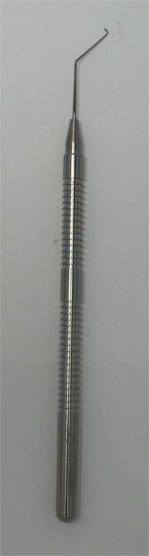 Ophthalmic Chopper – 45° or 90° Tip, Knurled Anti-Slip Handle, Stainless Steel – Microsurgical Nucleus/Cortex Manipulation Tool, Reusable & Autoclavable