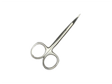 Ophthalmic Operating Scissors, 9.5 cm (3.7"), Straight or Curved Tips, Fine Sharp Blades, Ring-Handle, Stainless Steel – Reusable/Autoclavable