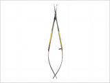 Ophthalmic Capsulotomy Scissors – Straight Tip or Curved Tip, Spring-Handle, Lightweight Perforated Grip, Stainless Steel – Reusable/Autoclavable