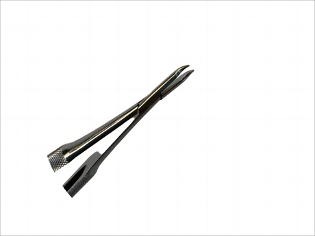 Micro Ophthalmic Needle Holder – Curved Pointed Tip or Retinal Detachment Tip, Spring-Handle, Textured Grip, Stainless Steel – Reusable/Autoclavable