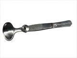 Ophthalmic Chalazion Forceps – Large Size, Adjustable Screw Compression, Smooth Cup & Ring, Ridged Handle, Stainless Steel – Reusable/Autoclavable