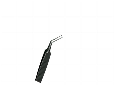 Ophthalmic Capsulorhexis Forceps – Flat Handle (Small CCC with Scale) or Curved Round Handle, Fine Angled Tips, Stainless Steel – Reusable/Autoclavable