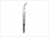 Ophthalmic Capsulorhexis Forceps – Flat Handle (Small CCC with Scale) or Curved Round Handle, Fine Angled Tips, Stainless Steel – Reusable/Autoclavable