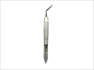 Ophthalmic Capsulorhexis Forceps – Flat Handle (Small CCC with Scale) or Curved Round Handle, Fine Angled Tips, Stainless Steel – Reusable/Autoclavable
