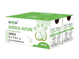 Veterinary Surgical Sutures – Nylon Monofilament, Black, USP 3/0 (Metric 2), 75 cm – 3/8 Circle Cutting Needle 24 mm – EO Sterile, Non-Absorbable – Box of 12
